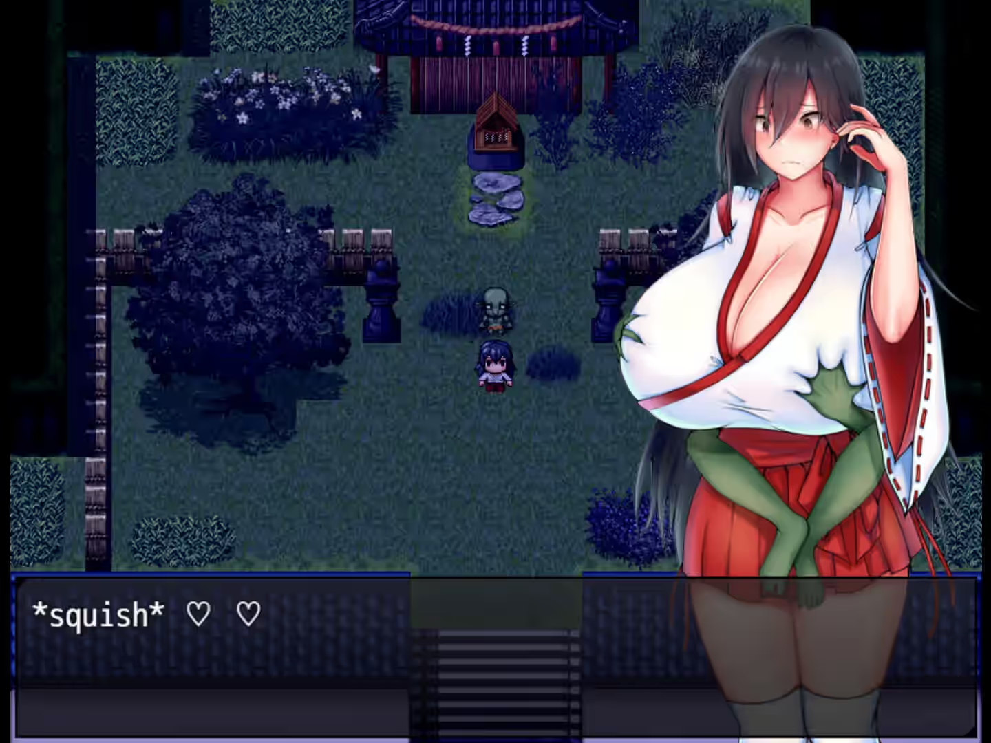 灼炎之巫女 静音 ～爆乳母女的色情大奶净化物语～ 截图 4