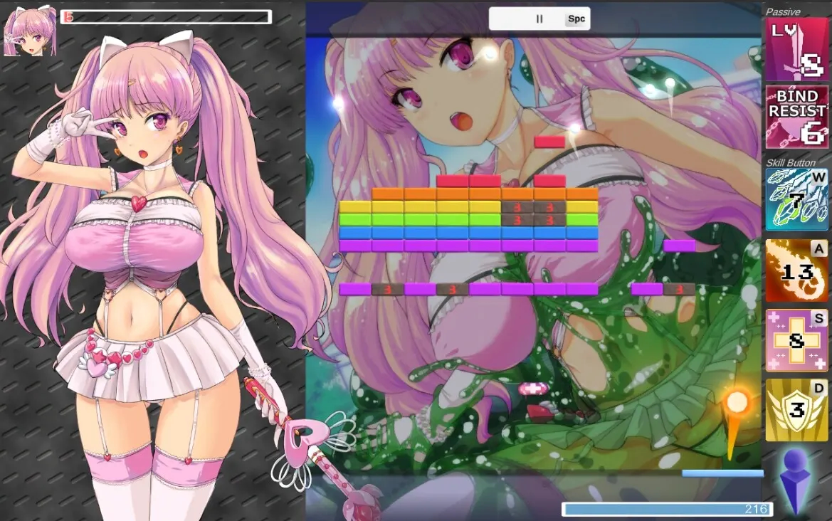 TOKAI Girl -Block Breaking RPG- 截图 2