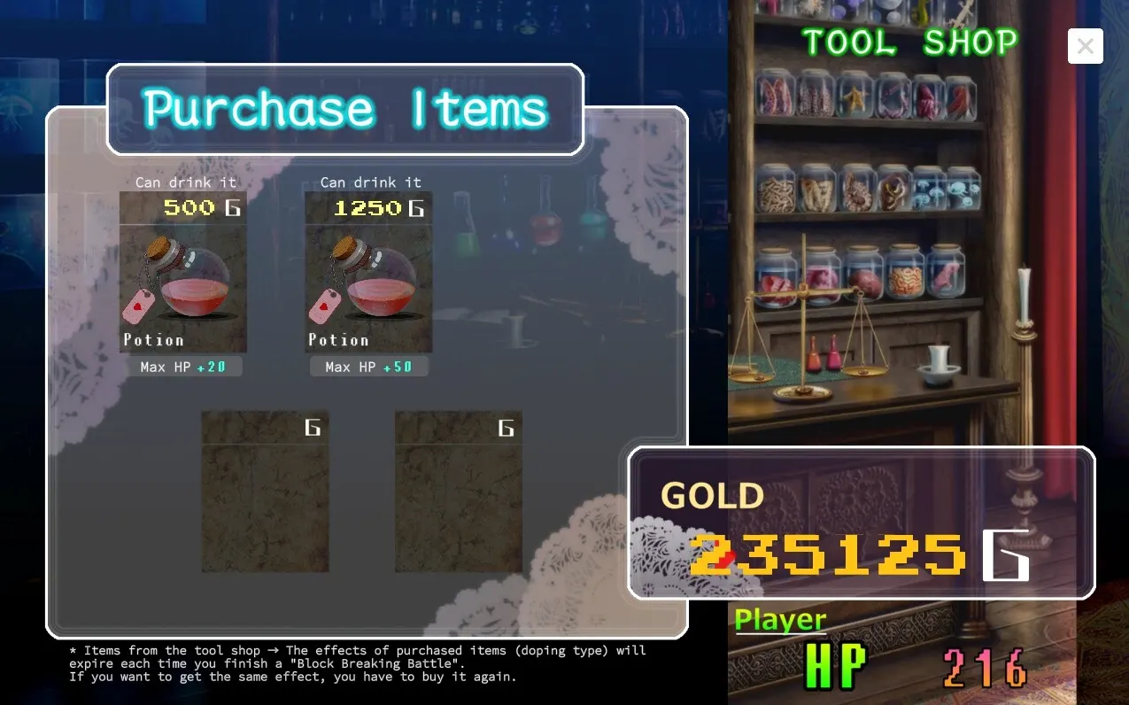 TOKAI Girl -Block Breaking RPG- 截图 3